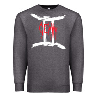 Charcoal Heather zodiac series gemini classic Premium Sweatshirt - linhVisuals