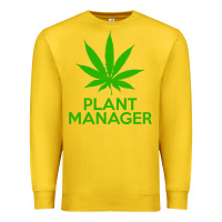 Lemon plant manager weed pot cannabis flippin sweet gear transparent copy Premium Sweatshirt - linhVisuals