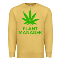 Antique Gold plant manager weed pot cannabis flippin sweet gear transparent copy Premium Sweatshirt - linhVisuals