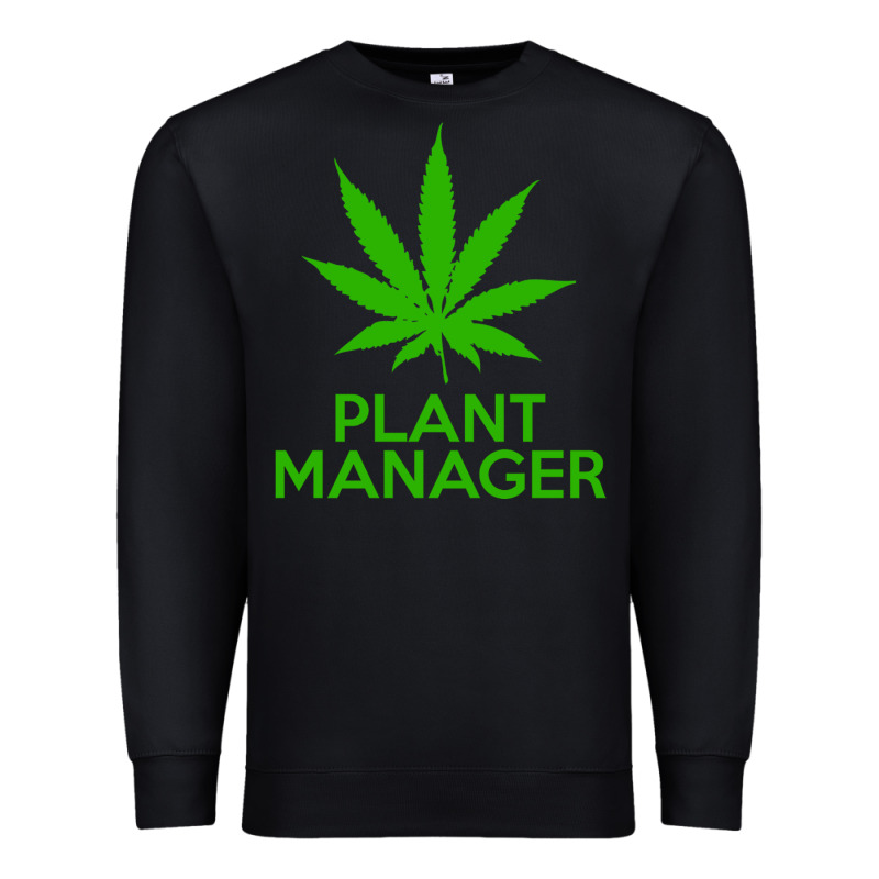 Plant Manager Weed Pot Cannabis Flippin Sweet Gear Transparent Copy Premium Sweatshirt by linhVisuals | Teevron