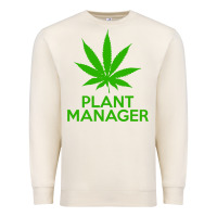 Sandshell plant manager weed pot cannabis flippin sweet gear transparent copy Premium Sweatshirt - linhVisuals