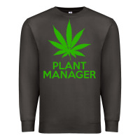 Smoke plant manager weed pot cannabis flippin sweet gear transparent copy Premium Sweatshirt - linhVisuals
