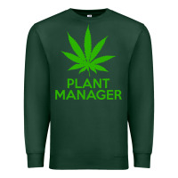 Sports Green plant manager weed pot cannabis flippin sweet gear transparent copy Premium Sweatshirt - linhVisuals
