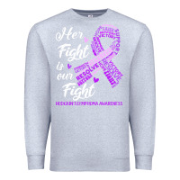 Heather Grey hodgkins lymphoma awareness t  shirt hodgkin's lymphoma awareness her Premium Sweatshirt - linhVisuals