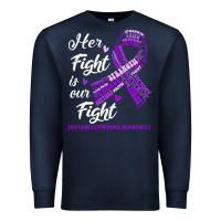 Navy hodgkins lymphoma awareness t  shirt hodgkin's lymphoma awareness her Premium Sweatshirt - linhVisuals