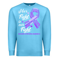Ocean Blue hodgkins lymphoma awareness t  shirt hodgkin's lymphoma awareness her Premium Sweatshirt - linhVisuals