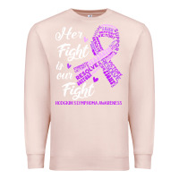 Pale Pink hodgkins lymphoma awareness t  shirt hodgkin's lymphoma awareness her Premium Sweatshirt - linhVisuals