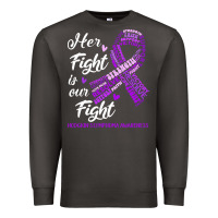 Smoke hodgkins lymphoma awareness t  shirt hodgkin's lymphoma awareness her Premium Sweatshirt - linhVisuals