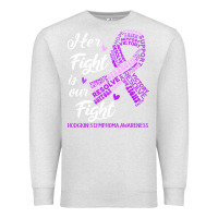 Oatmeal Heather hodgkins lymphoma awareness t  shirt hodgkin's lymphoma awareness her Premium Sweatshirt - linhVisuals