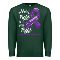 Hodgkins Lymphoma Awareness T  Shirt Hodgkin's Lymphoma Awareness Her Premium Sweatshirt | Teevron
