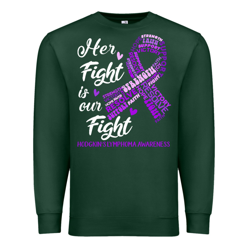 Hodgkins Lymphoma Awareness T  Shirt Hodgkin's Lymphoma Awareness Her Premium Sweatshirt by linhVisuals | Teevron