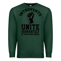 Sports Green introverts unite Premium Sweatshirt - linhVisuals