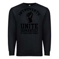 Black introverts unite Premium Sweatshirt - linhVisuals