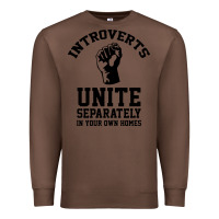 Chestnut introverts unite Premium Sweatshirt - linhVisuals