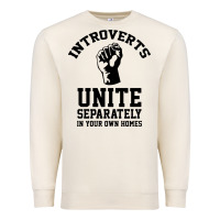 Sandshell introverts unite Premium Sweatshirt - linhVisuals