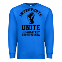 True Royal introverts unite Premium Sweatshirt - linhVisuals