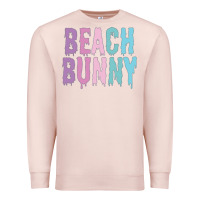 Pale Pink beach bunny Premium Sweatshirt - linhVisuals