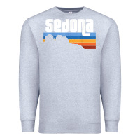Heather Grey cute retro i love sedona arizona desert sunset az t shirt Premium Sweatshirt - linhVisuals