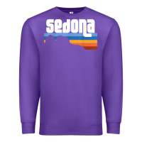 Purple cute retro i love sedona arizona desert sunset az t shirt Premium Sweatshirt - linhVisuals