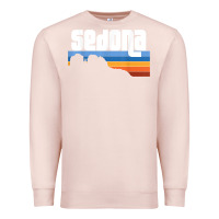 Pale Pink cute retro i love sedona arizona desert sunset az t shirt Premium Sweatshirt - linhVisuals