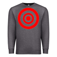 Charcoal Heather bullseye target Premium Sweatshirt - linhVisuals