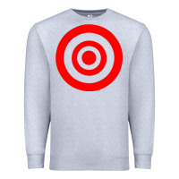 Heather Grey bullseye target Premium Sweatshirt - linhVisuals