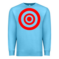 Ocean Blue bullseye target Premium Sweatshirt - linhVisuals