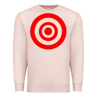 Pale Pink bullseye target Premium Sweatshirt - linhVisuals