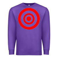 Purple bullseye target Premium Sweatshirt - linhVisuals