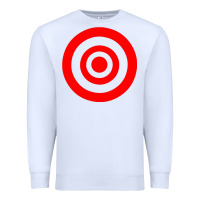 White bullseye target Premium Sweatshirt - linhVisuals