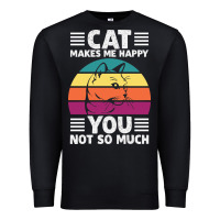 Black Funny Cat Lover Sarcastic Cat Memes Premium Sweatshirt - linhVisuals