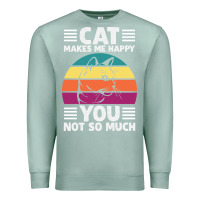 Seafoam Funny Cat Lover Sarcastic Cat Memes Premium Sweatshirt - linhVisuals