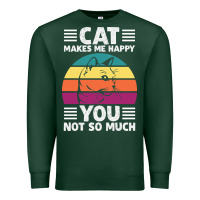 Sports Green Funny Cat Lover Sarcastic Cat Memes Premium Sweatshirt - linhVisuals
