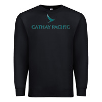 Black cathay pacific essential Premium Sweatshirt - linhVisuals