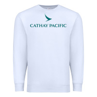 White cathay pacific essential Premium Sweatshirt - linhVisuals