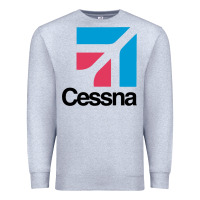 Heather Grey cessnas Premium Sweatshirt - linhVisuals