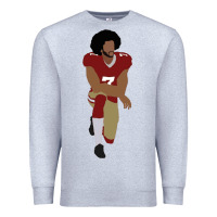 Heather Grey colin kaepernick kneeling classic Premium Sweatshirt - linhVisuals