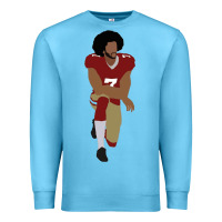 Ocean Blue colin kaepernick kneeling classic Premium Sweatshirt - linhVisuals