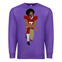 Purple colin kaepernick kneeling classic Premium Sweatshirt - linhVisuals