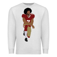 Oatmeal Heather colin kaepernick kneeling classic Premium Sweatshirt - linhVisuals