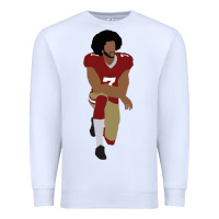 White colin kaepernick kneeling classic Premium Sweatshirt - linhVisuals