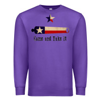 Purple come and take it   texas flag essential Premium Sweatshirt - linhVisuals