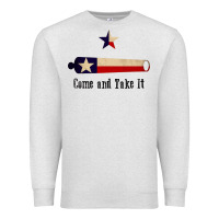 Oatmeal Heather come and take it   texas flag essential Premium Sweatshirt - linhVisuals