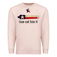 Pale Pink come and take it   texas flag essential Premium Sweatshirt - linhVisuals