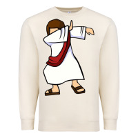 Sandshell dabbing jesus christian dab dance Premium Sweatshirt - linhVisuals