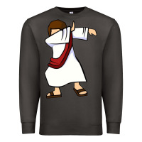 Smoke dabbing jesus christian dab dance Premium Sweatshirt - linhVisuals