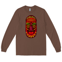 Chestnut african masks 3 Long Sleeve Tee - BundleAndBundleShop