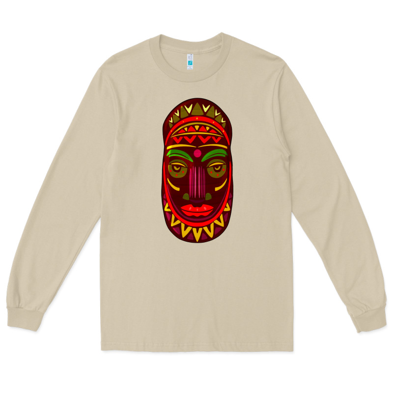 African Masks 3 Long Sleeve Tee by BundleAndBundleShop | Teevron