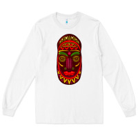White african masks 3 Long Sleeve Tee - BundleAndBundleShop