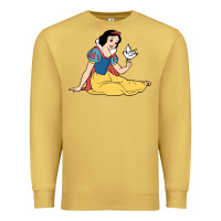 Antique Gold snow white Premium Sweatshirt - linhVisuals